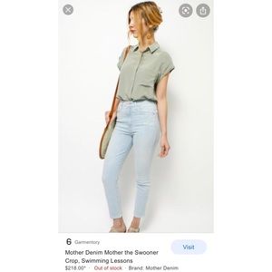 Mother Swooner High  Rise Jeans 28